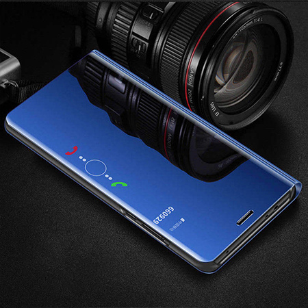 Etui na Huawei P30 Pro - Flip Clear View z klapką - Niebieski.