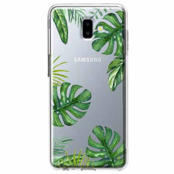Etui na Galaxy J6 Plus - Zielone liście palmowca