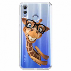 Etui na Huawei Honor 10 Lite - Żyrafa w okularach.