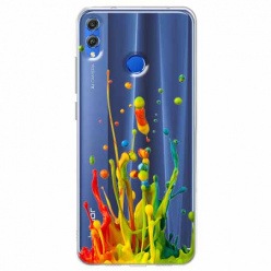 Etui na Huawei Honor 8X - Kolorowy splash.