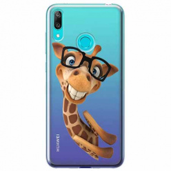 Etui na Huawei P Smart 2019 - Żyrafa w okularach.