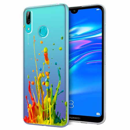Etui na Huawei P Smart 2019 - Kolorowy splash.