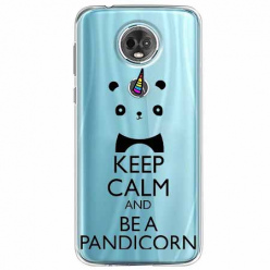 Etui na Motorola E5 Plus - Keep Calm… Pandicorn.