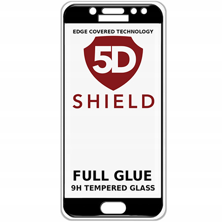 Galaxy J7 2017 hartowane szkło 5D Full Glue - Czarny