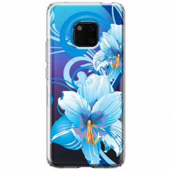 Etui na Huawei Mate 20 Pro - Niebieski kwiat północy.