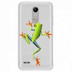 Etui na LG K10 2018 - Zielona żabka.