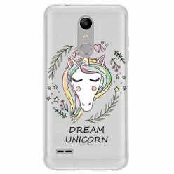 Etui na LG K10 2018 - Dream unicorn - Jednorożec.