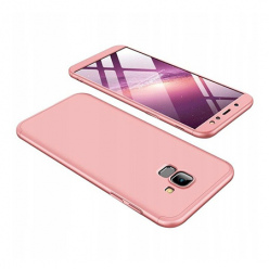 Etui na telefon Samsung Galaxy A6 2018 - Slim MattE 360 - Różowy.