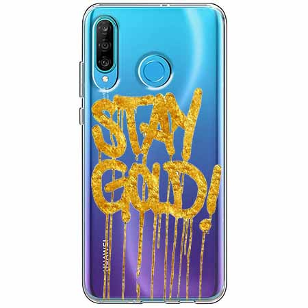 Etui na telefon Huawei P30 Lite - Stay Gold.