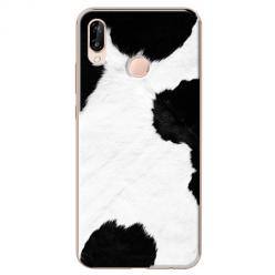 Etui na Huawei P20 Lite - Biało czarna krowa