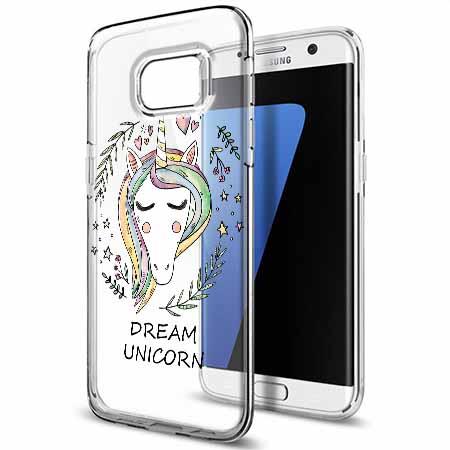 Etui na Galaxy S7 Edge - Dream unicorn - Jednorożec.
