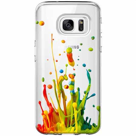 Etui na Galaxy S7 Edge - Kolorowy splash.