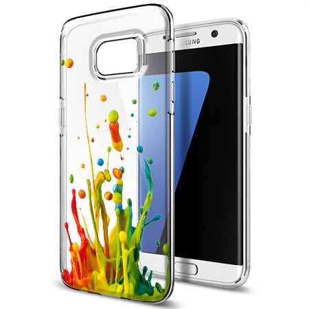 Etui na Galaxy S7 Edge - Kolorowy splash.