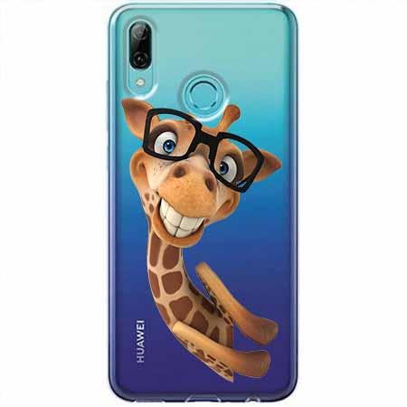 Etui na Huawei P Smart Z - Żyrafa w okularach.