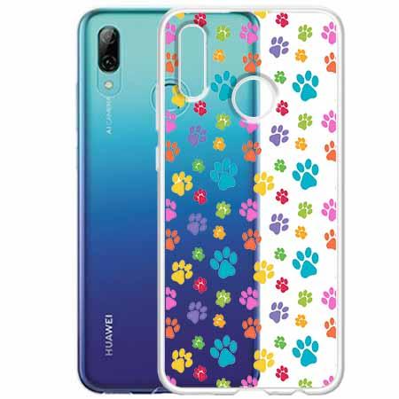 Etui na Huawei P Smart Z - Kolorowe psie łapki.