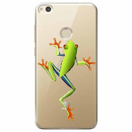 Etui na Huawei P9 Lite 2017 - Zielona żabka.