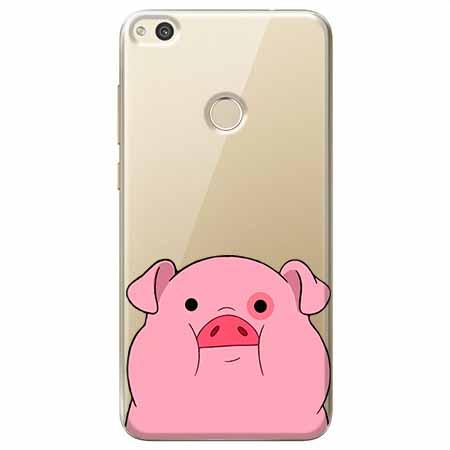 Etui na Huawei P9 Lite 2017 - Słodka różowa świnka.