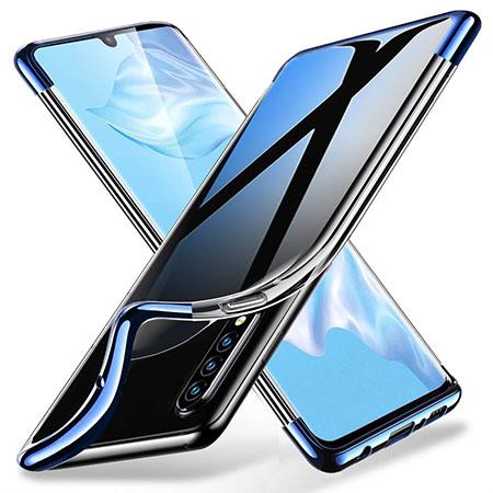 Etui na Xiaomi Mi 9 Lite - platynowane SLIM - Niebieski